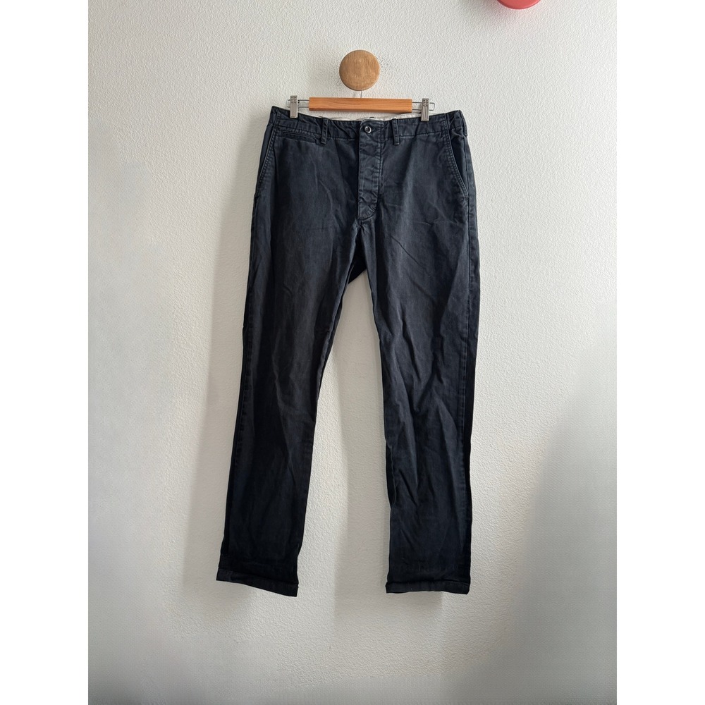 Buck Mason Maverick Slim Officer Pant 9 oz Slub Twill Mens 33